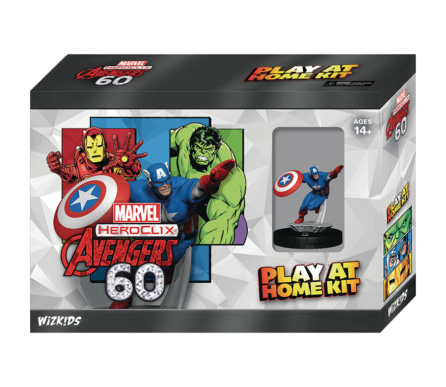 Marvel HeroClix Avengers 60th Anniversary Play-At-Home Kit - Captain America