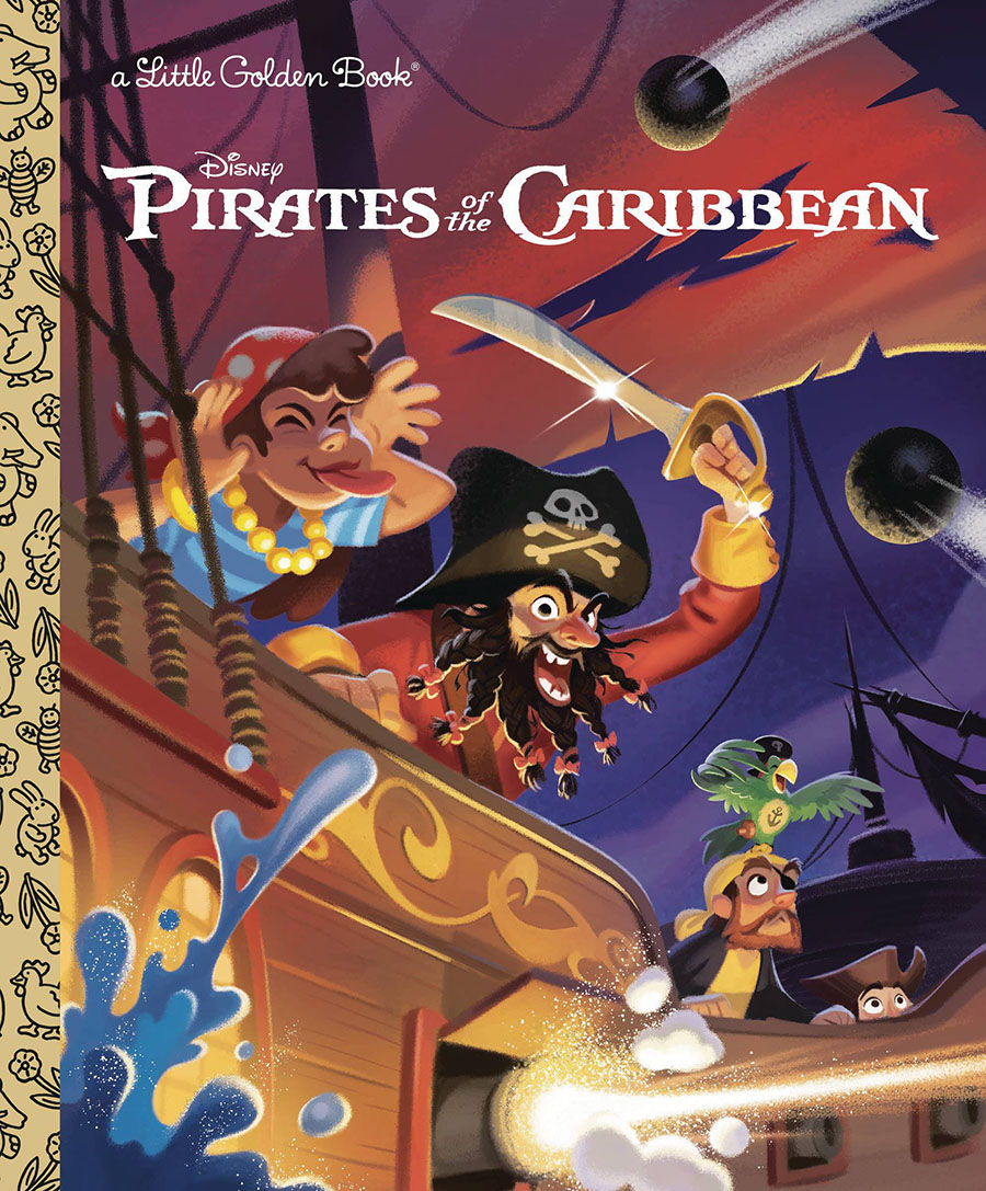 Disney Classic Pirates Of The Caribbean Little Golden Book HC