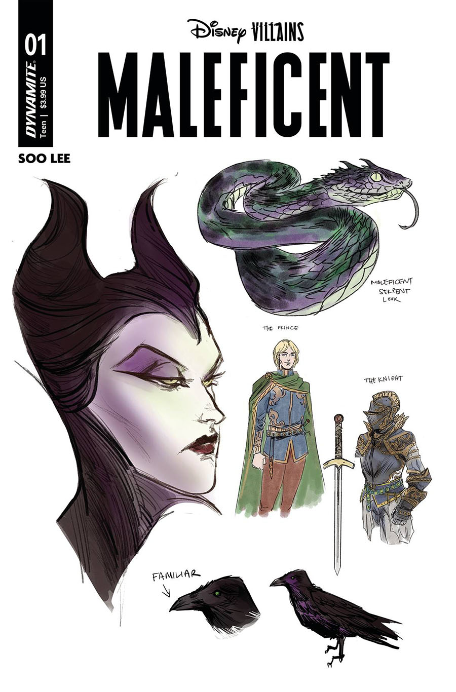 Disney Villains Maleficent #1 Cover J Incentive Soo Lee Character Design Variant Cover