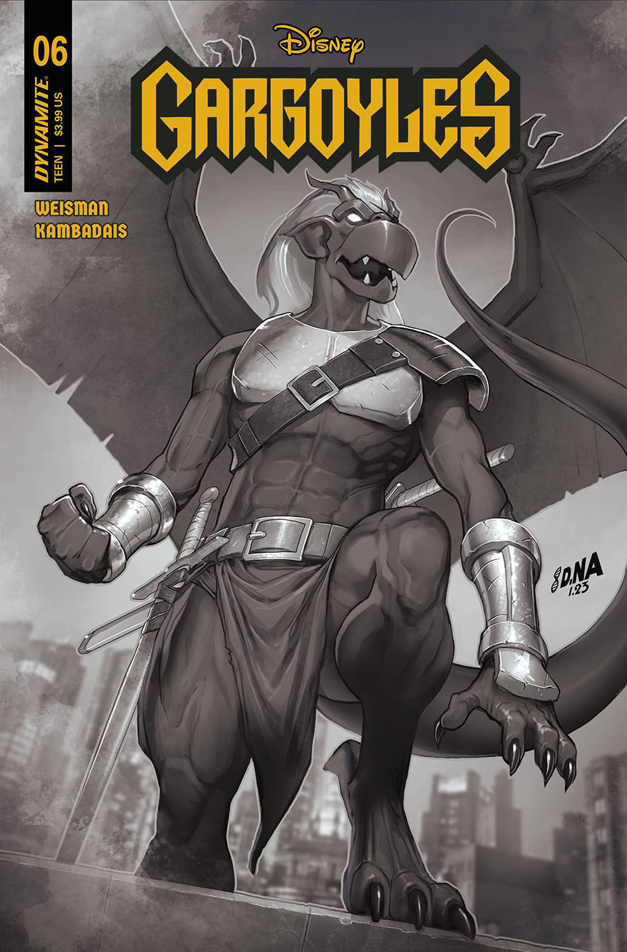 Gargoyles Vol 3 #6 Cover H Incentive David Nakayama Black & White Cover