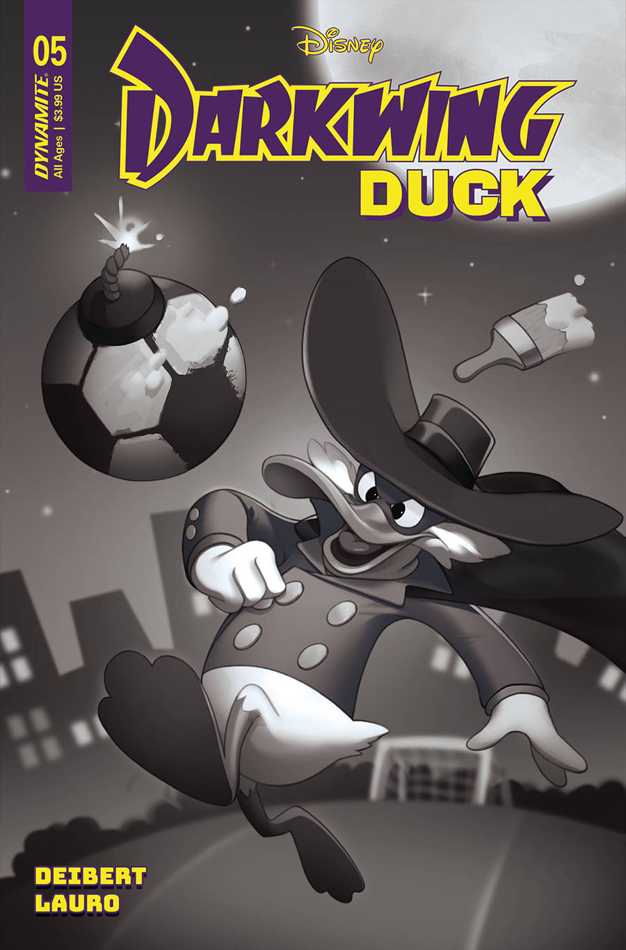 Darkwing Duck Vol 3 #5 Cover G Incentive Lesley Leirix Li Black & White Cover