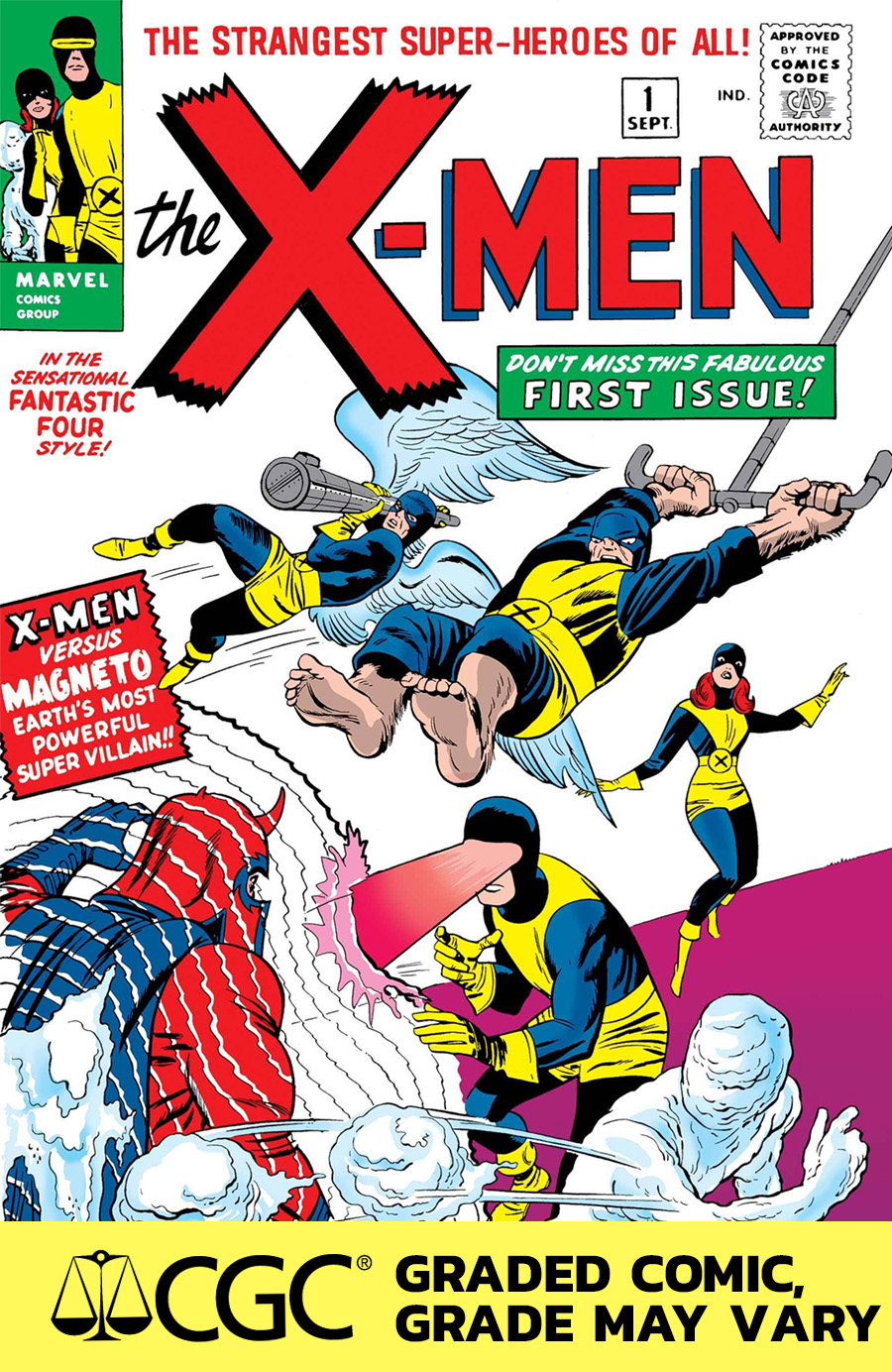 X-Men Vol 1 #1 Cover D Facsimile Edition New Printing DF CGC Graded