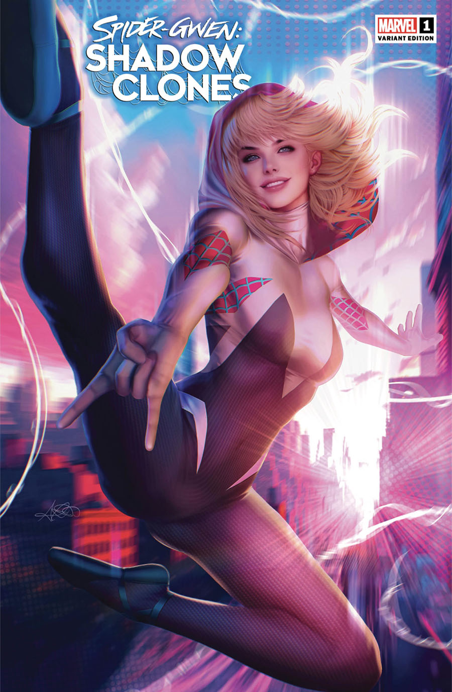 Spider-Gwen Shadow Clones #1 Cover M DF Exclusive Ariel Diaz Variant Cover