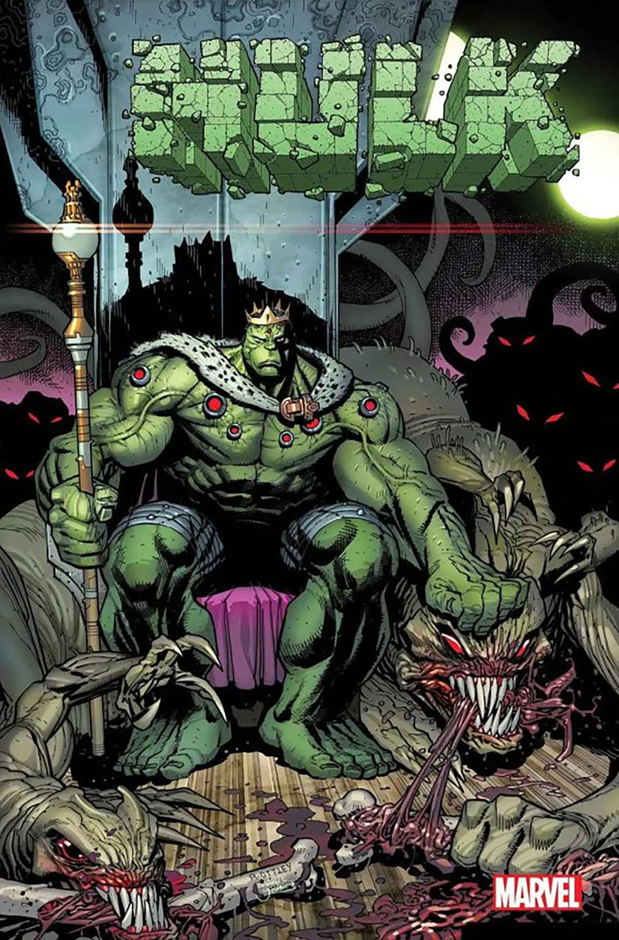 Hulk Vol 5 #12 Cover F DF Gold Signature Series Signed By Ryan Ottley