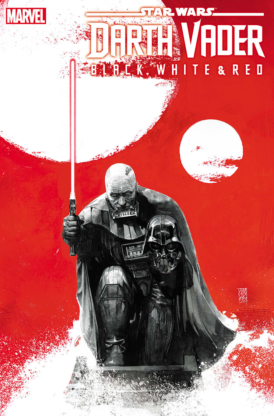 Star Wars Darth Vader Black White And Red #1 Cover H DF Signed By Jason Aaron