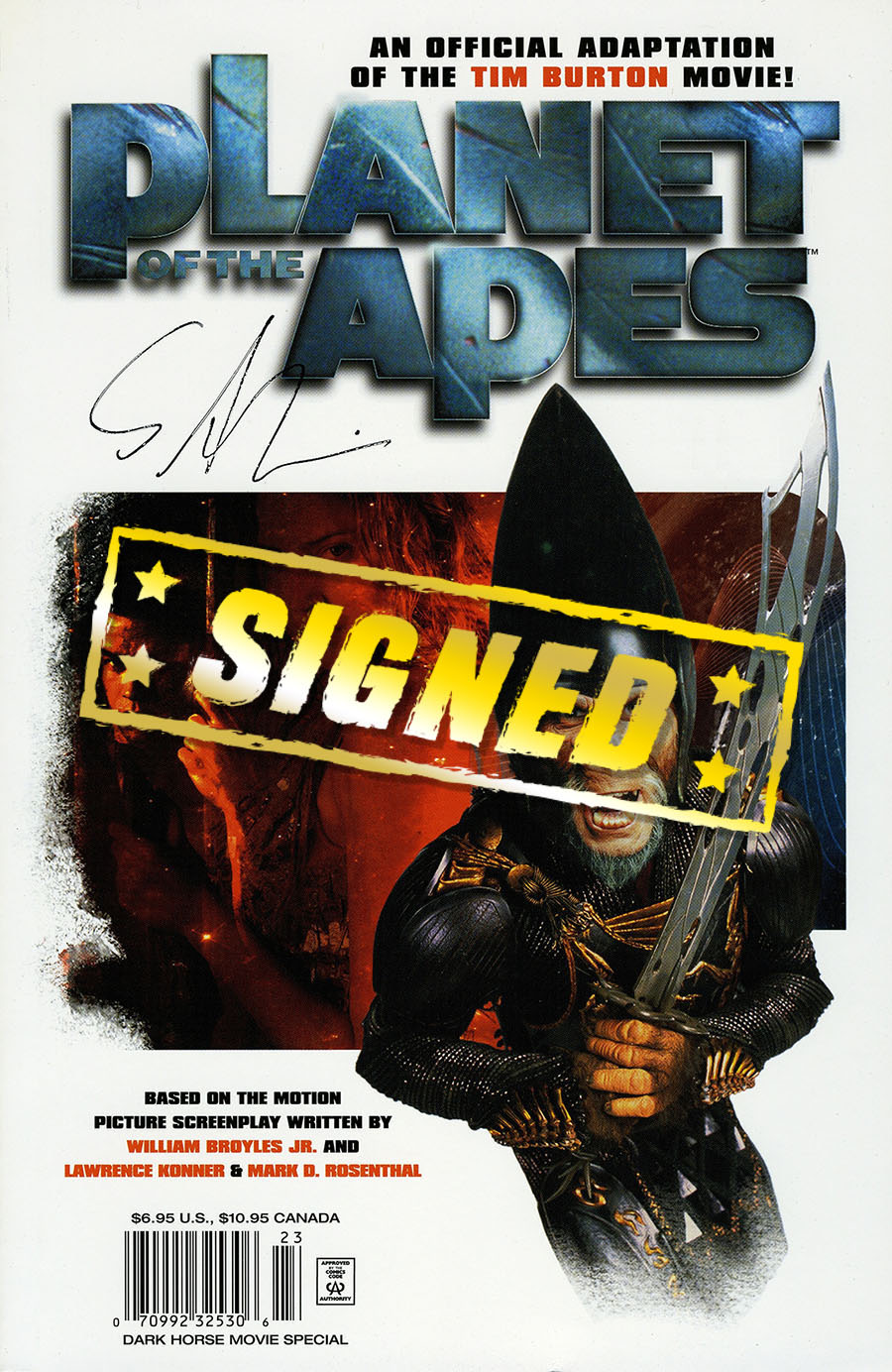Planet Of The Apes Movie Adaptation DF Signed By Scott Allie