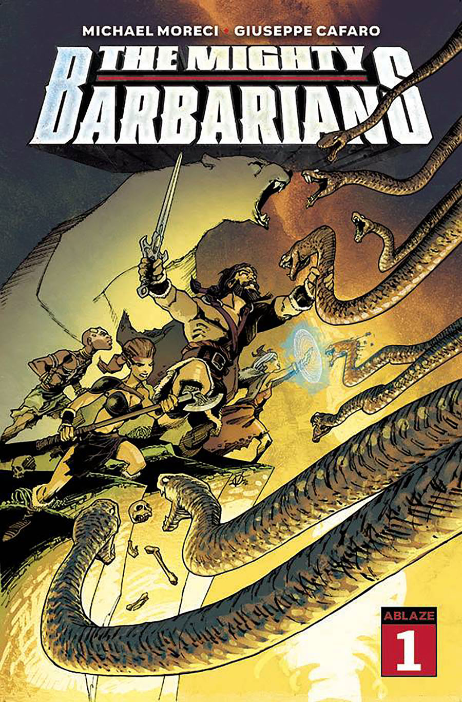 Mighty Barbarians #1 Cover P DF Signed By Michael Moreci