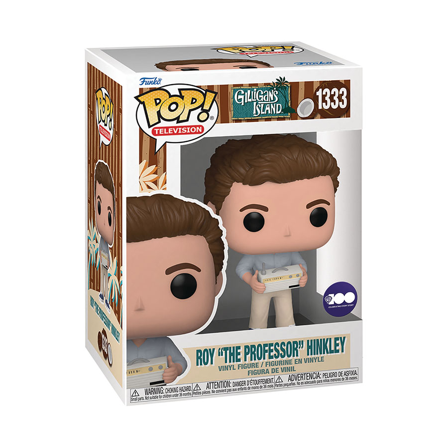 POP Television Gilligans Island Professor With Radio Vinyl Figure