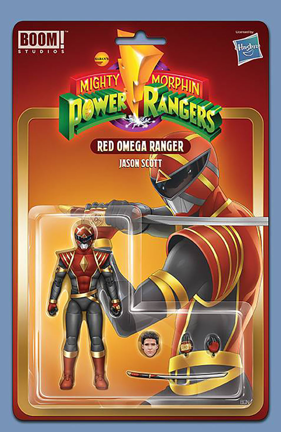 Mighty Morphin Power Rangers (BOOM Studios) #108 Cover C Incentive Bon Bernardo Action Figure Variant Cover