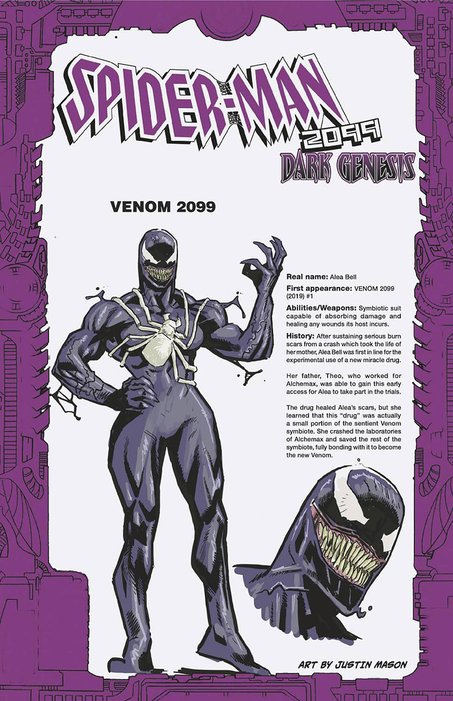 Spider-Man 2099 Dark Genesis #5 Cover D Incentive Justin Mason Handbook Variant Cover