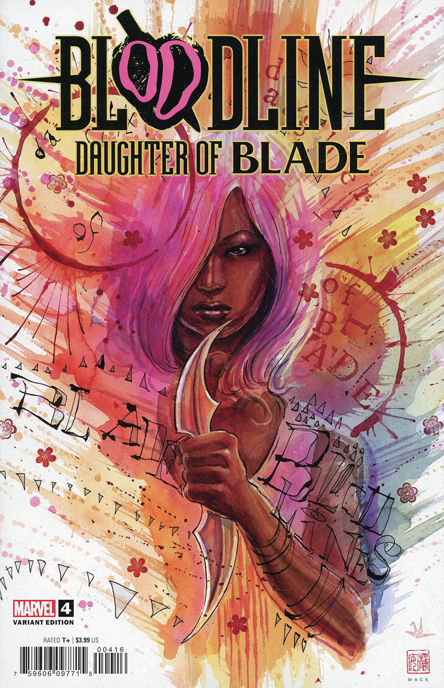 Bloodline Daughter Of Blade #4 Cover D Incentive David Mack Variant Cover
