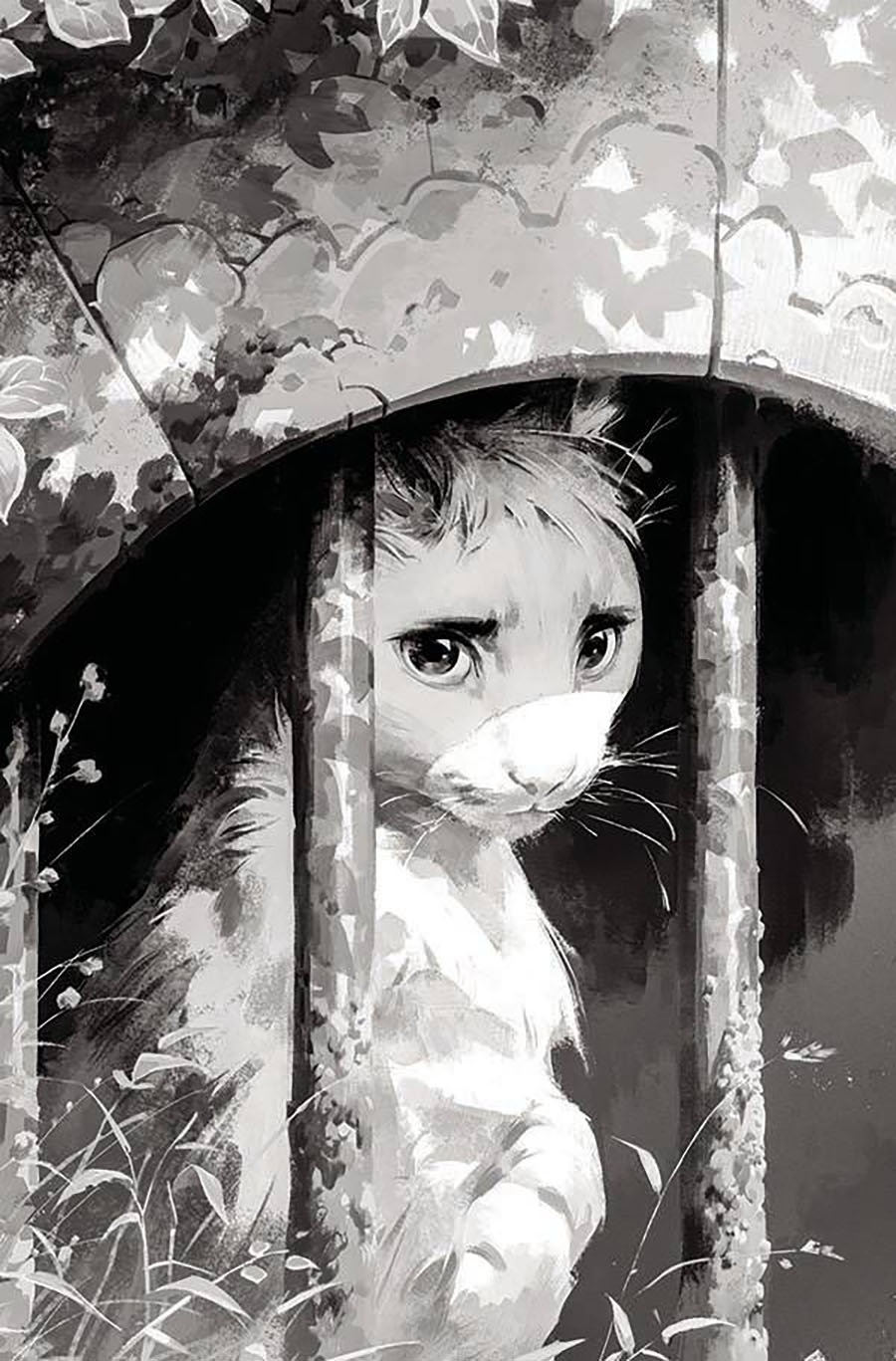 Animal Castle Vol 2 #1 Cover F Incentive Felix Delep Miss B Behind Bars Black & White Virgin Cover