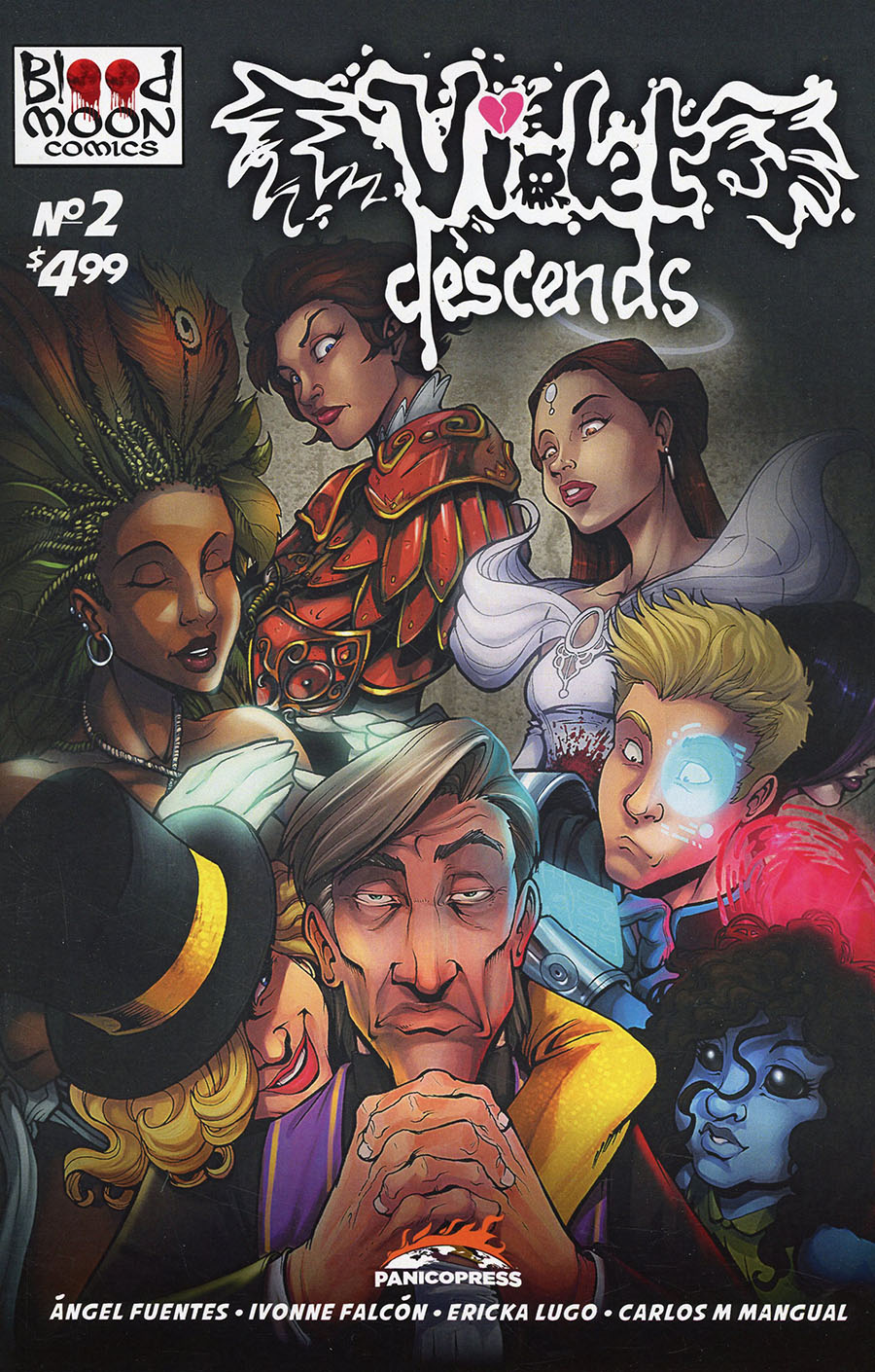 Violet Descends #2 Cover B Incentive Ozzy Fernandez & Ivy Beth Gladstone Variant Cover