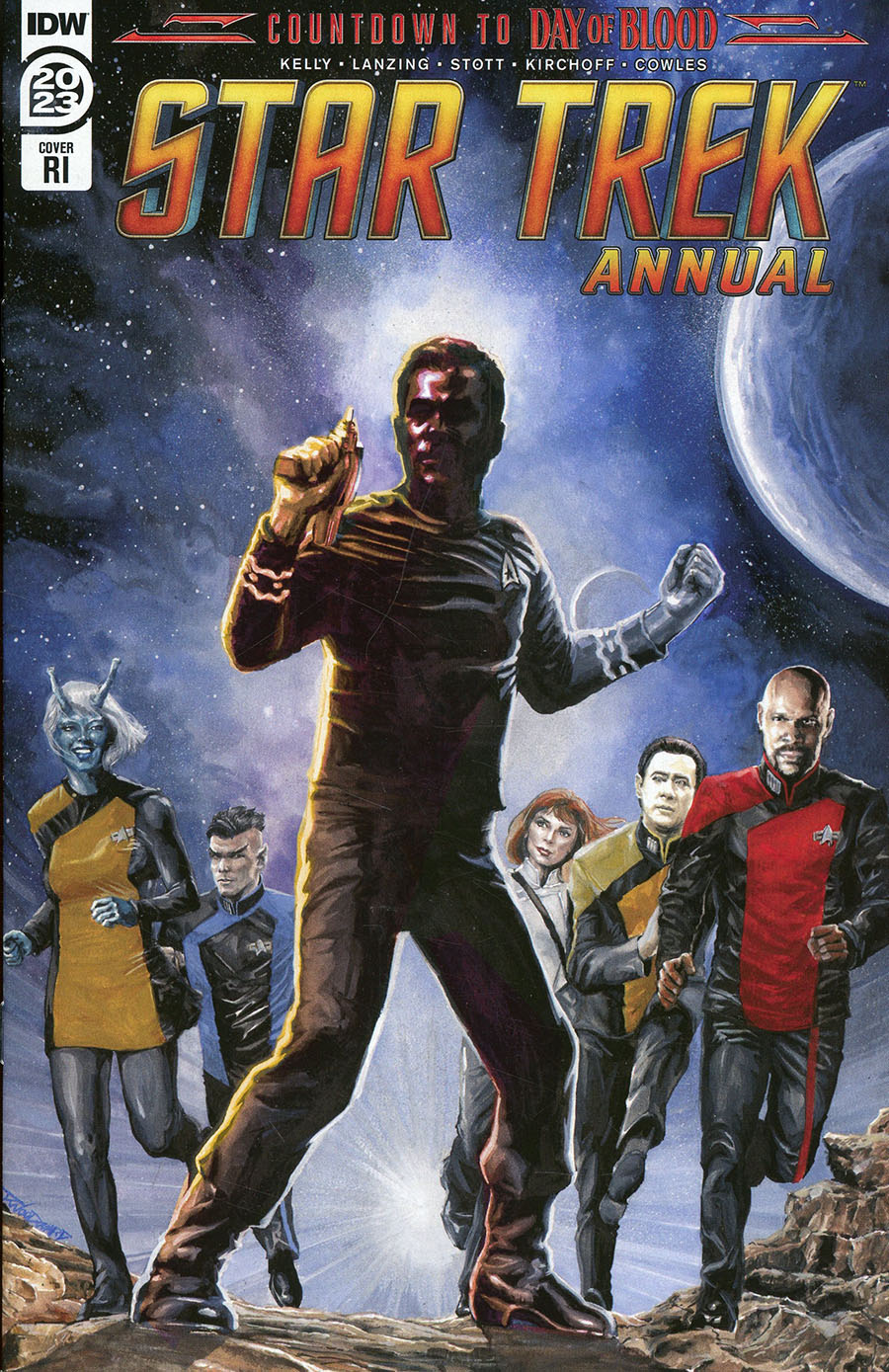 Star Trek (IDW) Vol 2 Annual 2023 #1 Cover E Incentive JK Woodward Variant Cover
