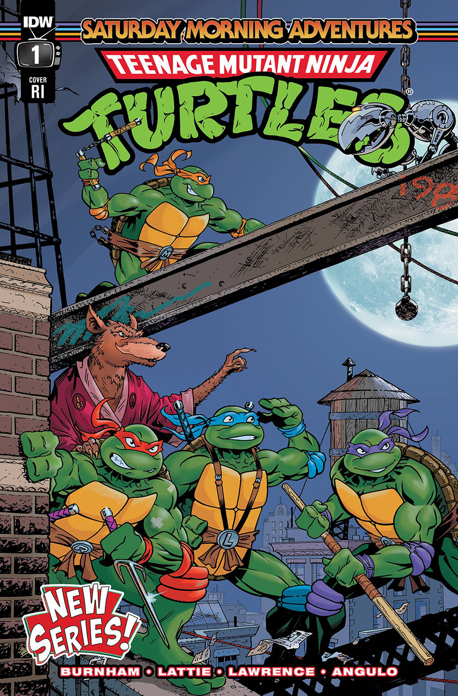 Teenage Mutant Ninja Turtles Saturday Morning Adventures Continued #1 Cover D Incentive Michael Dooney Variant Cover