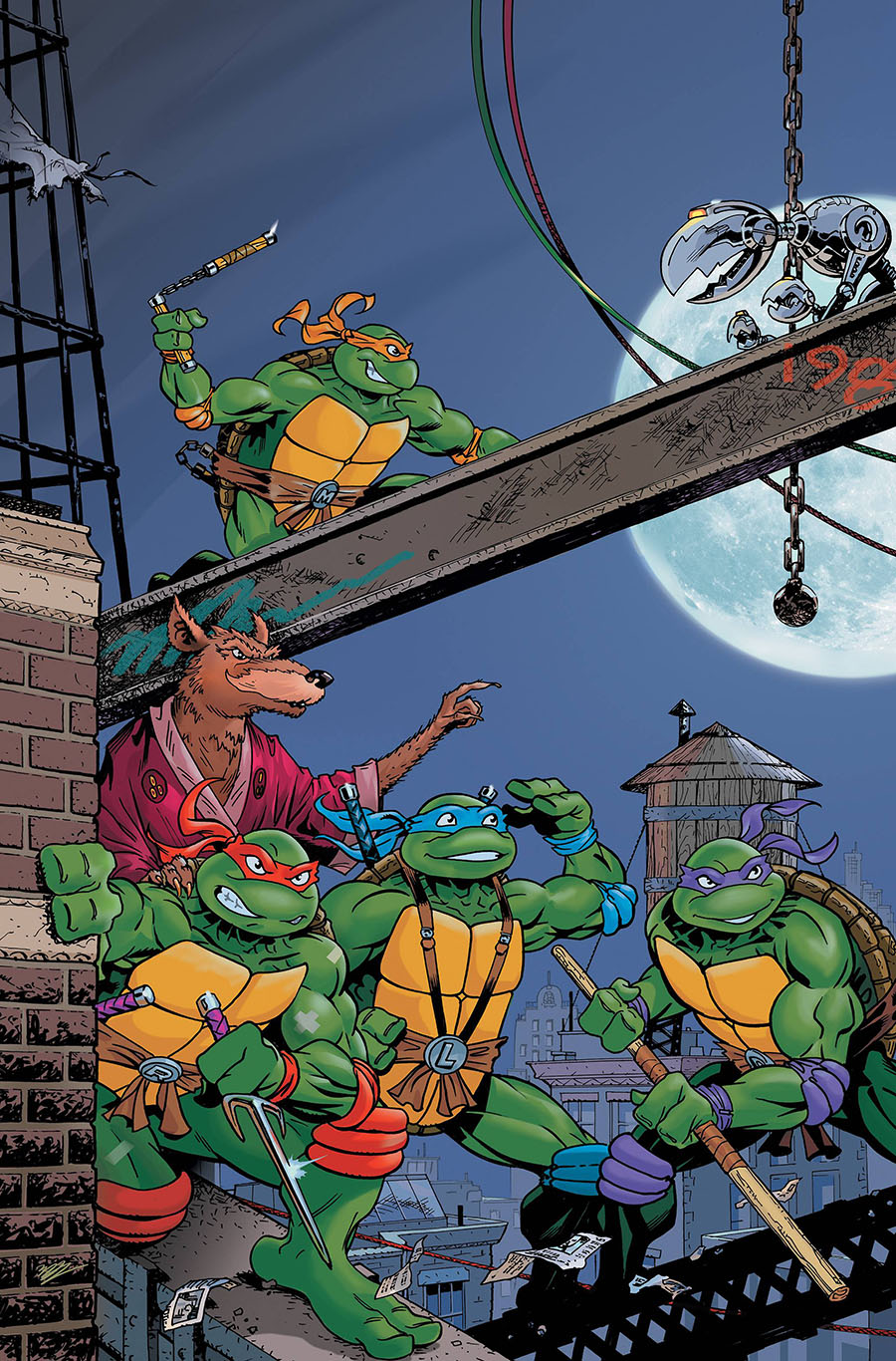 Teenage Mutant Ninja Turtles Saturday Morning Adventures Continued #1 Cover E Incentive Michael Dooney Virgin Variant Cover
