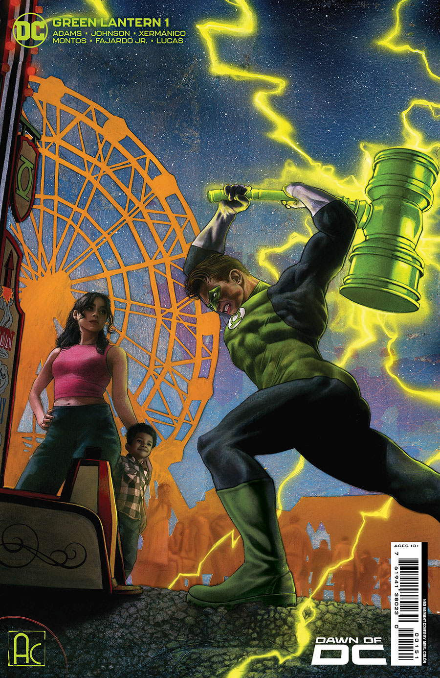 Green Lantern Vol 8 #1 Cover F Incentive Ariel Colon Card Stock Variant Cover