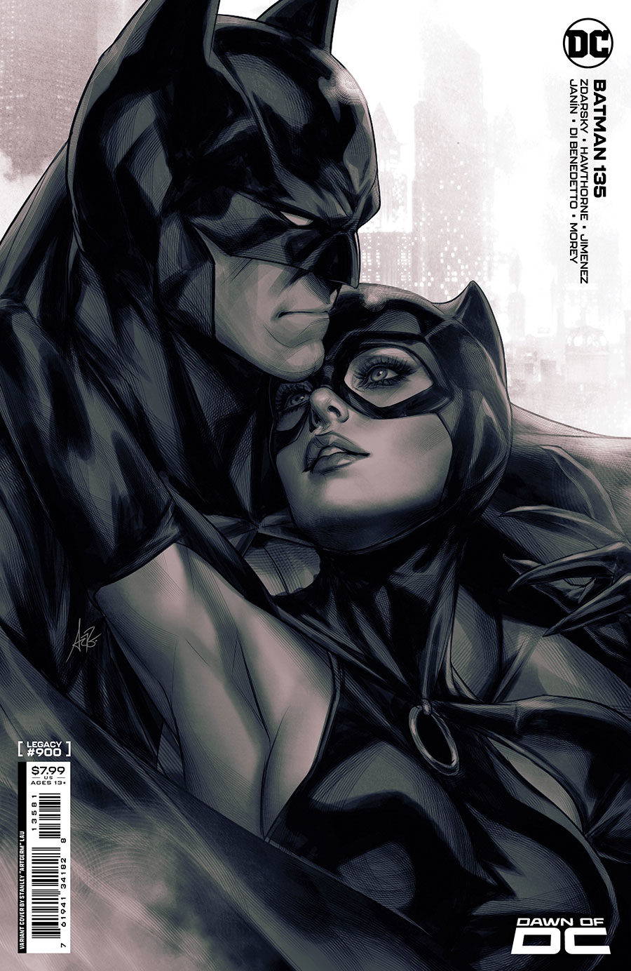 Batman Vol 3 #135 Cover E Variant Stanley Artgerm Lau Card Stock Cover (#900)