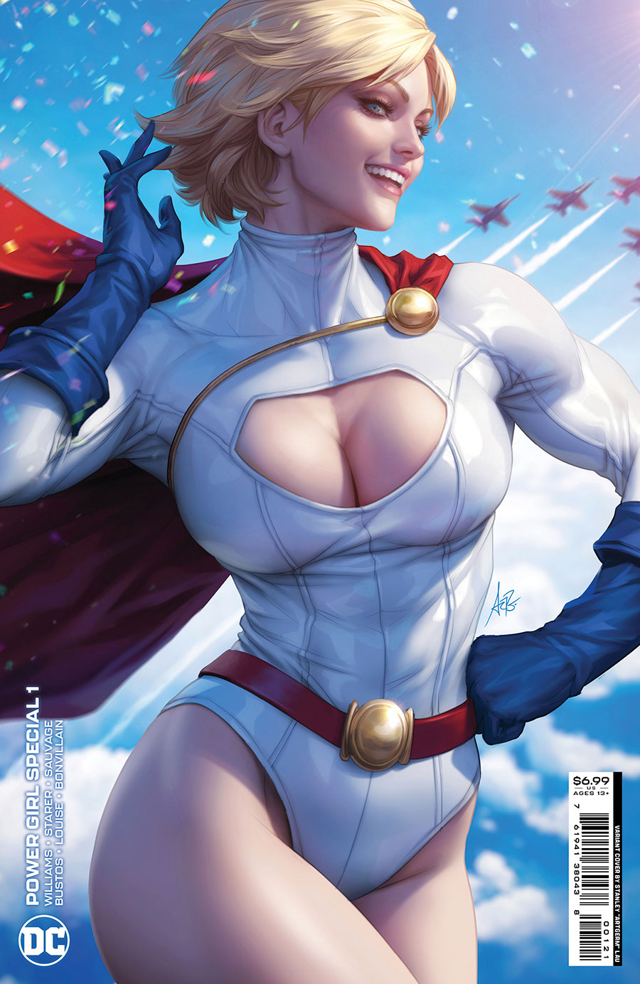 Power Girl Special #1 (One Shot) Cover B Variant Stanley Artgerm Lau Card Stock Cover