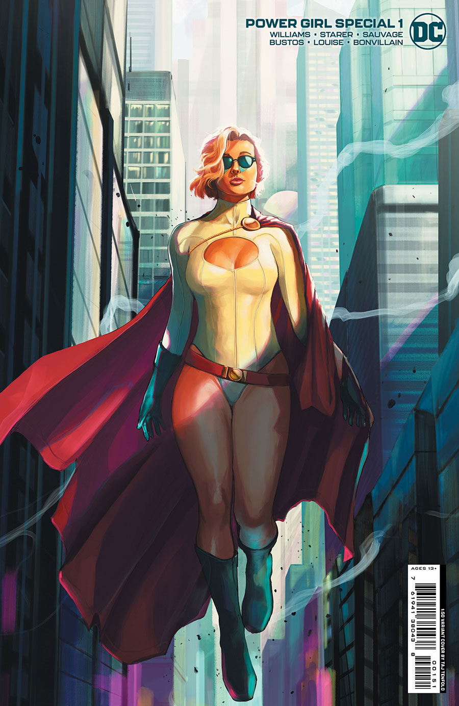 Power Girl Special #1 (One Shot) Cover H Incentive Taj Tenfold Card Stock Variant Cover
