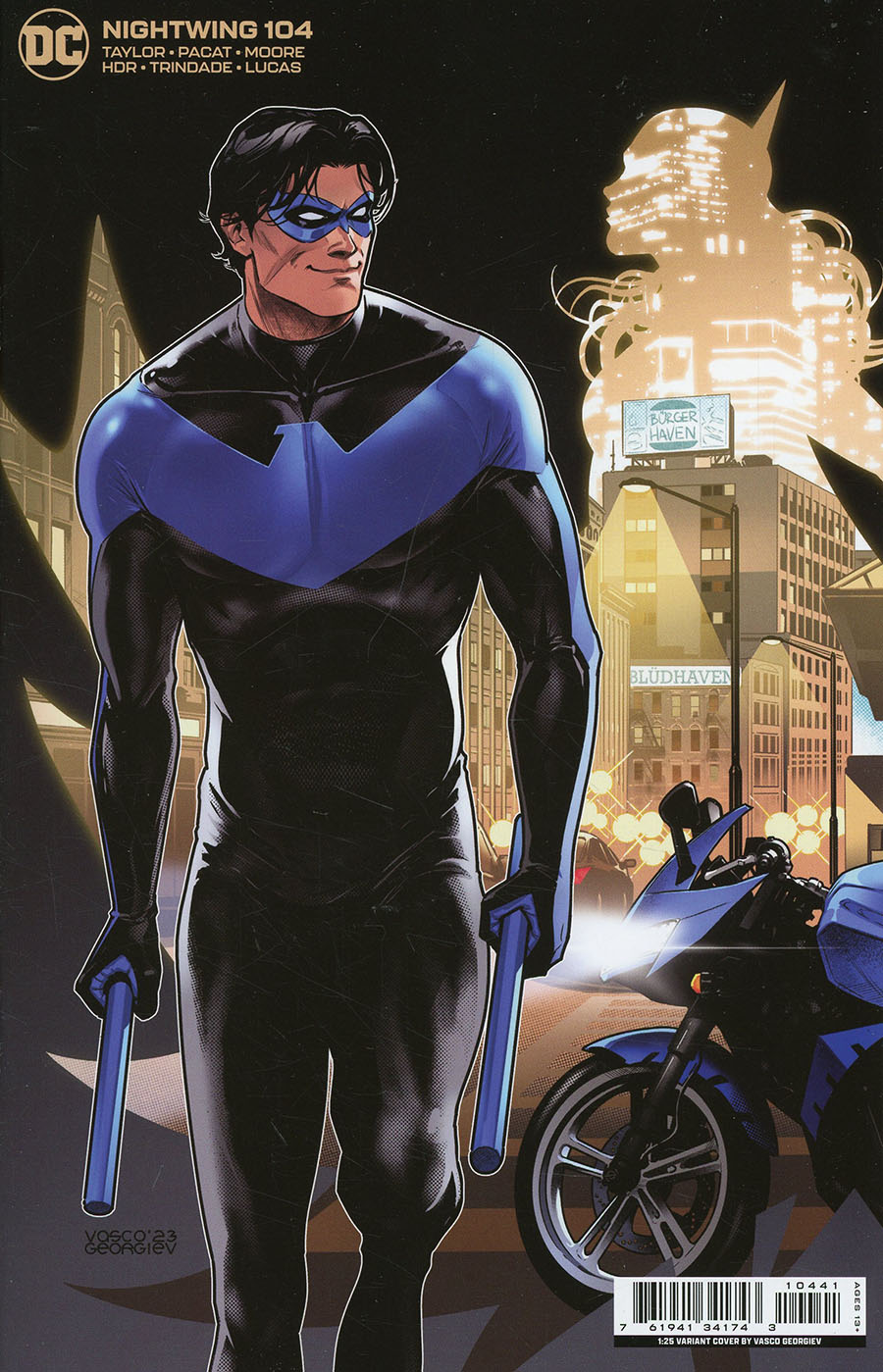 Nightwing Vol 4 #104 Cover D Incentive Vasco Georgiev Card Stock Variant Cover