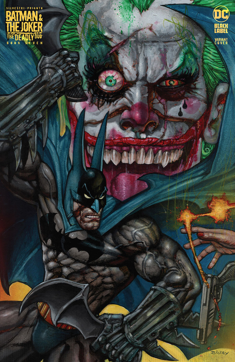 Batman & The Joker The Deadly Duo #7 Cover B Variant Simon Bisley Batman & Joker Card Stock Cover