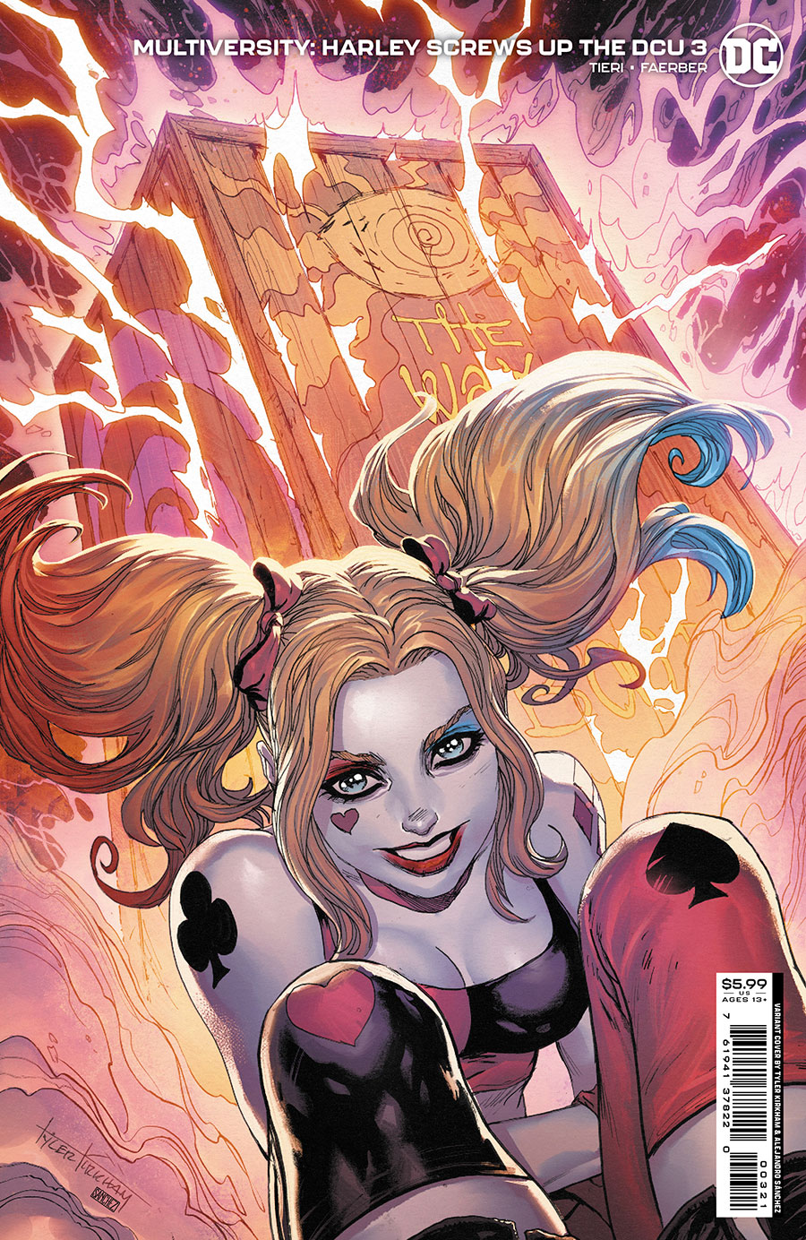 Multiversity Harley Screws Up The DCU #3 Cover B Variant Tyler Kirkham Card Stock Cover