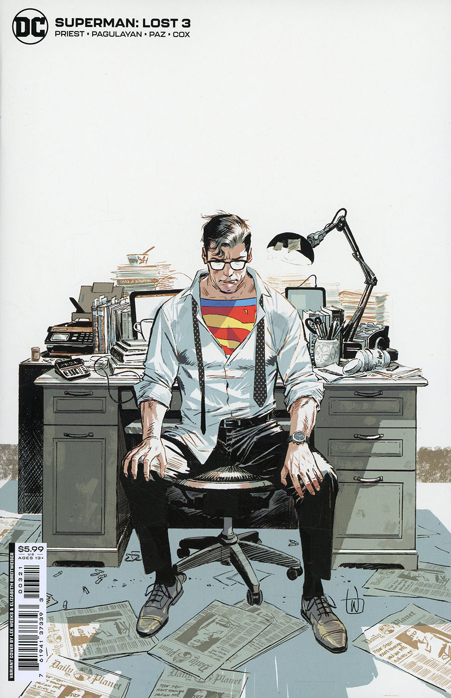 Superman Lost #3 Cover B Variant Lee Weeks Card Stock Cover