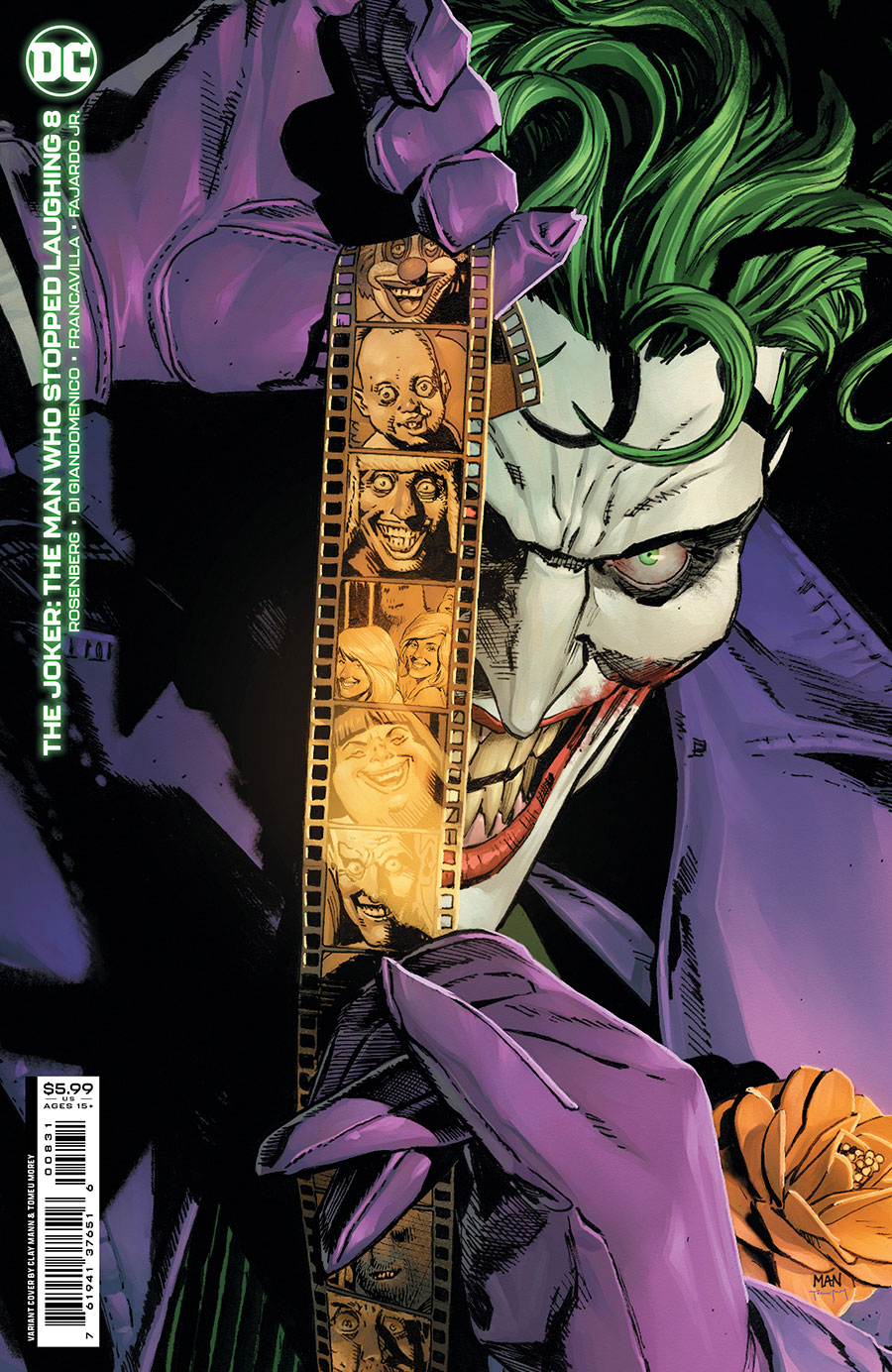 Joker The Man Who Stopped Laughing #8 Cover C Variant Clay Mann Cover