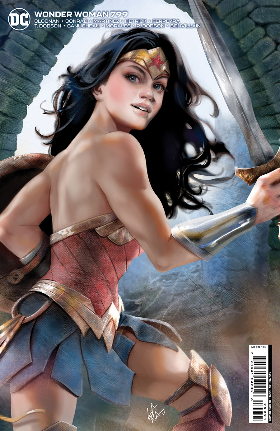 Wonder Woman Vol 5 #799 Cover D Incentive Cris Delara Card Stock Variant Cover