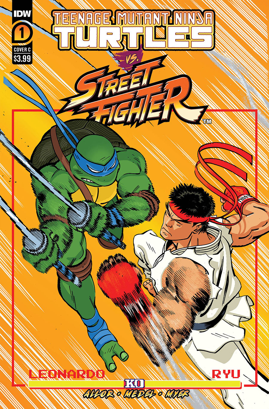 Teenage Mutant Ninja Turtles vs Street Fighter #1 Cover C Variant Tom Reilly Cover