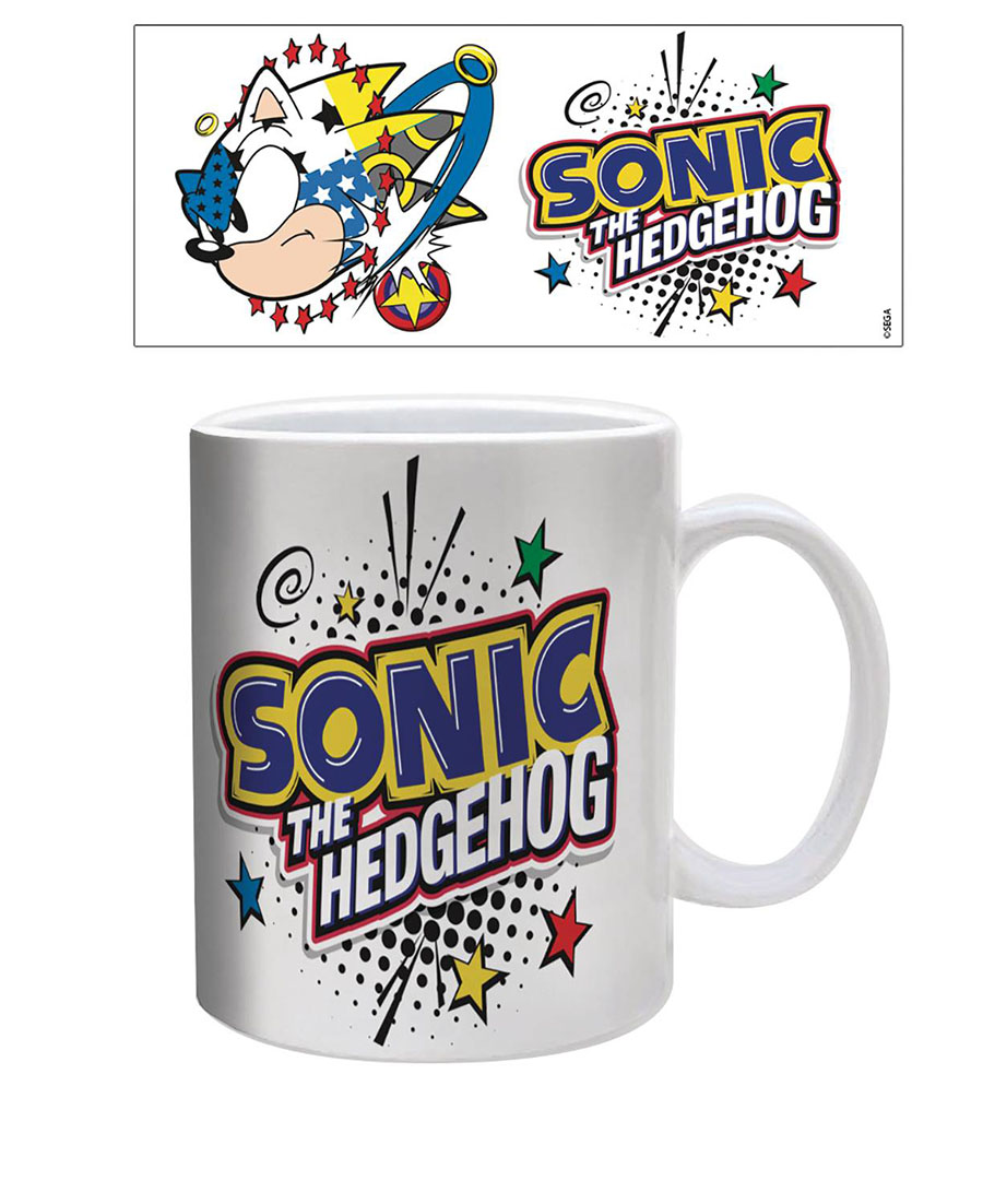 Sonic The Hedgehog Comic Pop Ceramic Mug