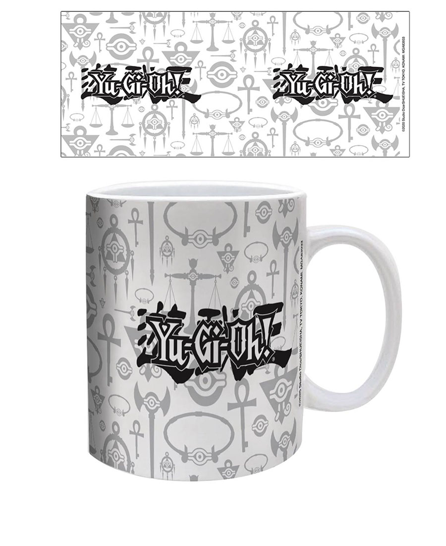 Yu-Gi-Oh Logo Black & White Ceramic Mug