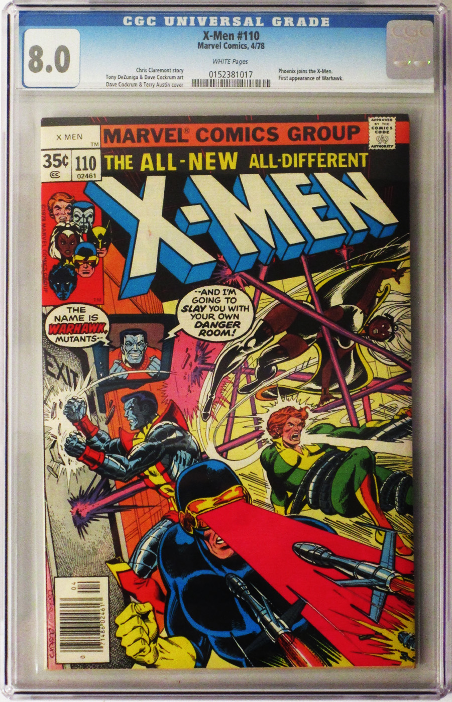 X-Men Vol 1 #110 Cover B CGC 8.0