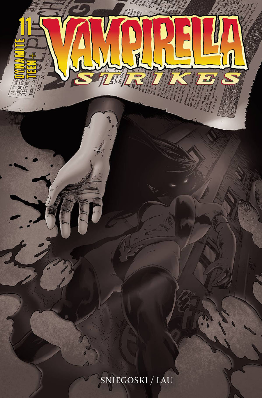 Vampirella Strikes Vol 3 #11 Cover O Incentive Jonathan Lau Black & White Cover
