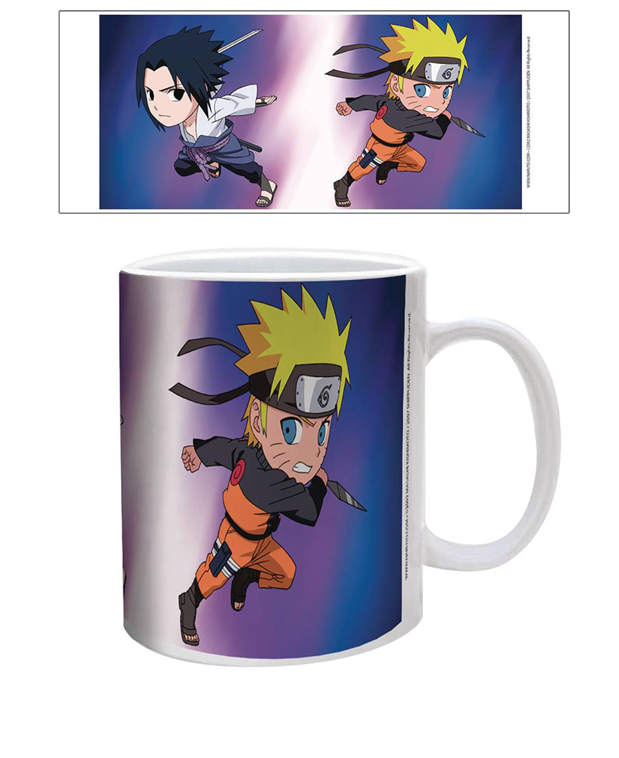 Naruto Shippuden Chibi Ceramic Mug - Fight