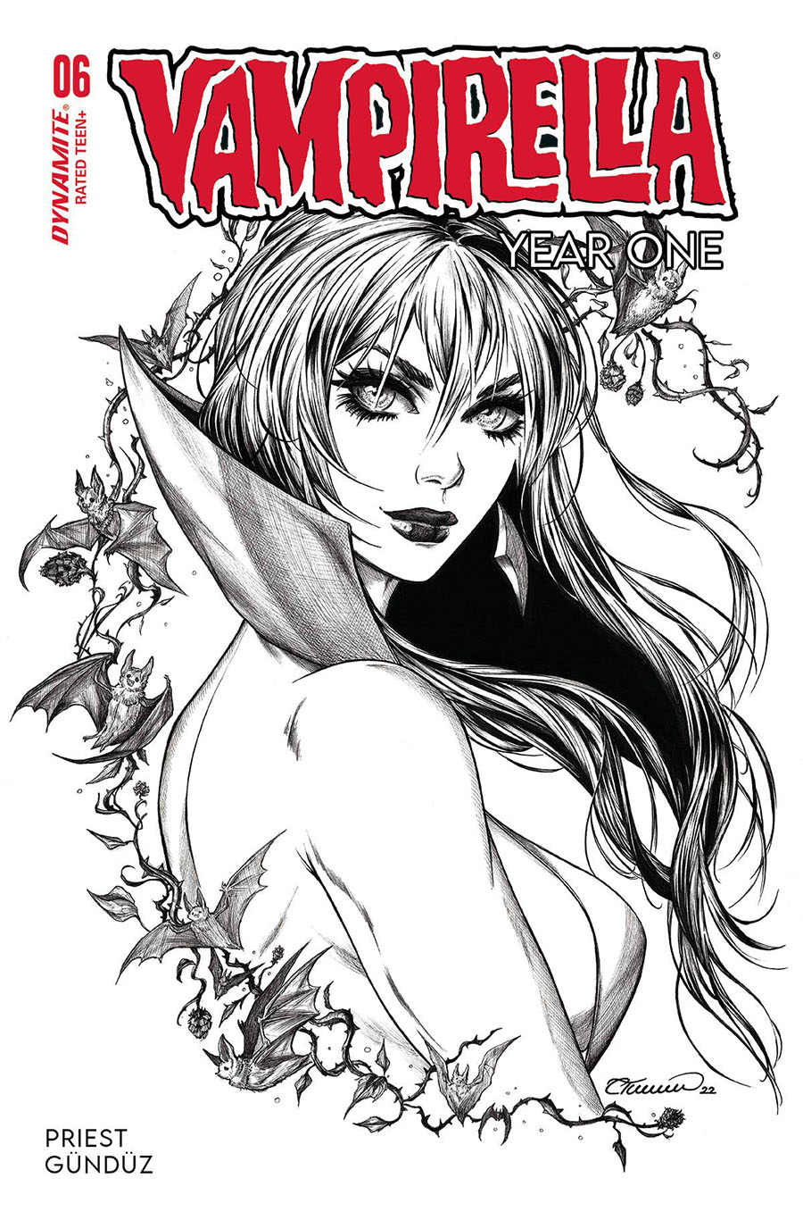 Vampirella Year One #6 Cover U Incentive Collette Turner Line Art Cover