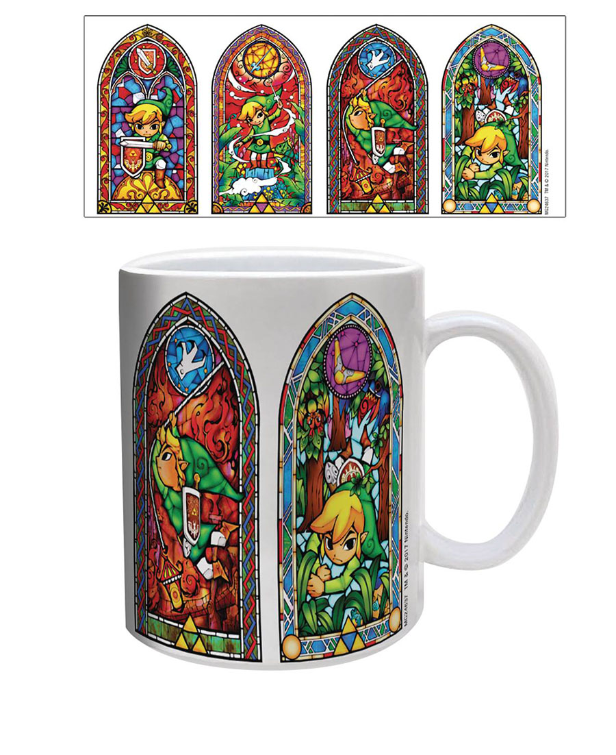 Zelda Ceramic Mug - Stained Glass