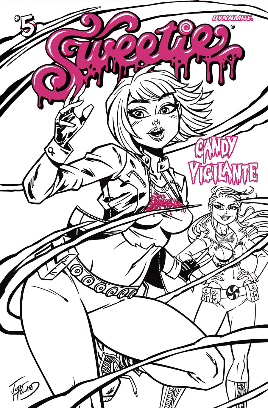 Sweetie Candy Vigilante #5 Cover J Incentive Josh Howard Line Art Cover