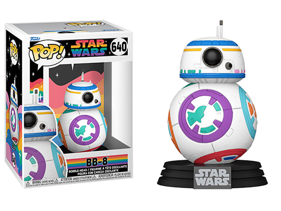 POP Star Wars Pride 2023 BB-8 Vinyl Bobble Head