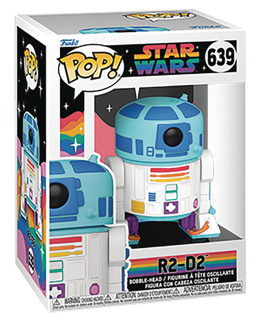 POP Star Wars Pride 2023 R2-D2 Vinyl Bobble Head