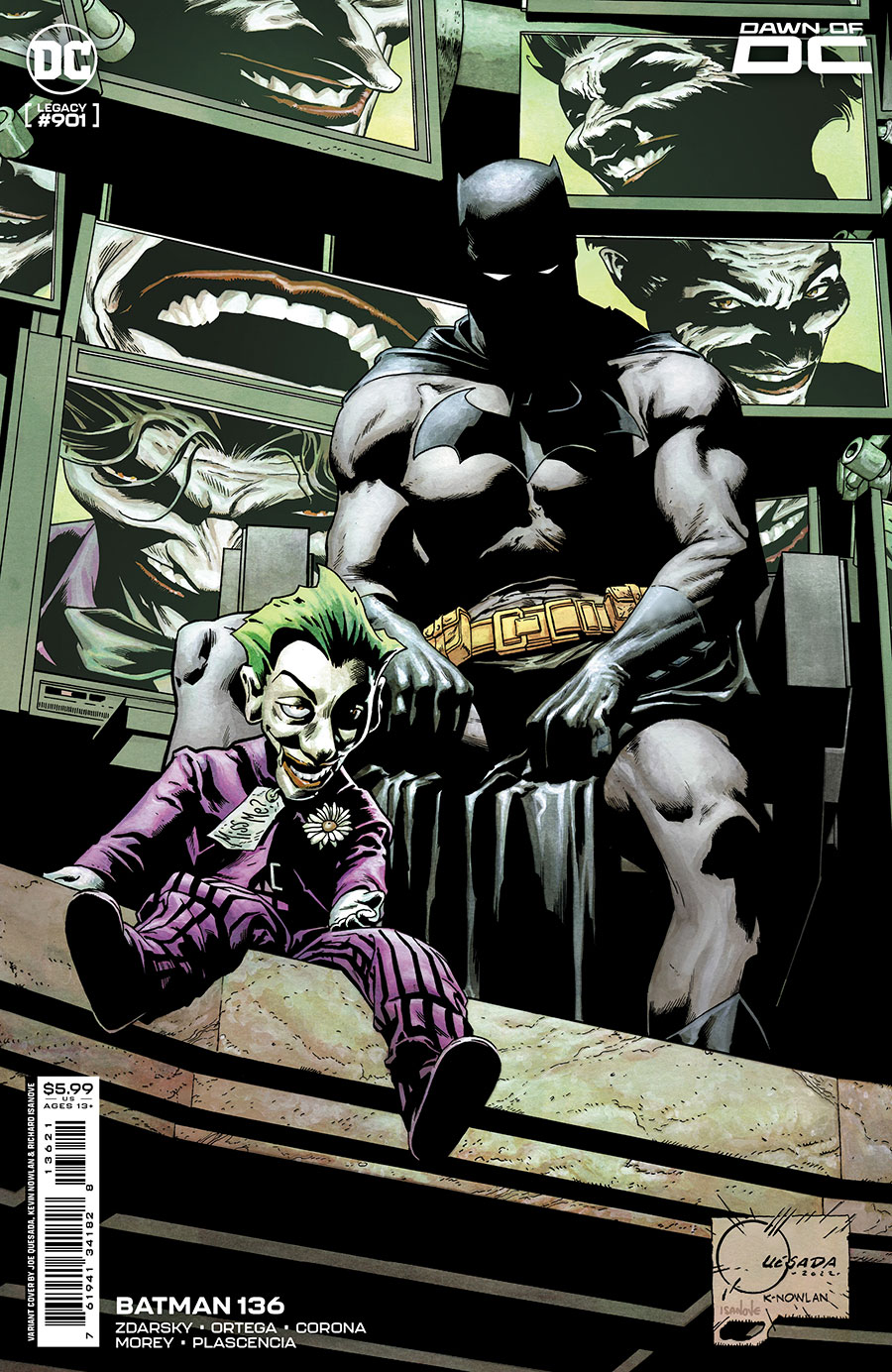 Batman Vol 3 #136 Cover B Variant Joe Quesada Card Stock Cover
