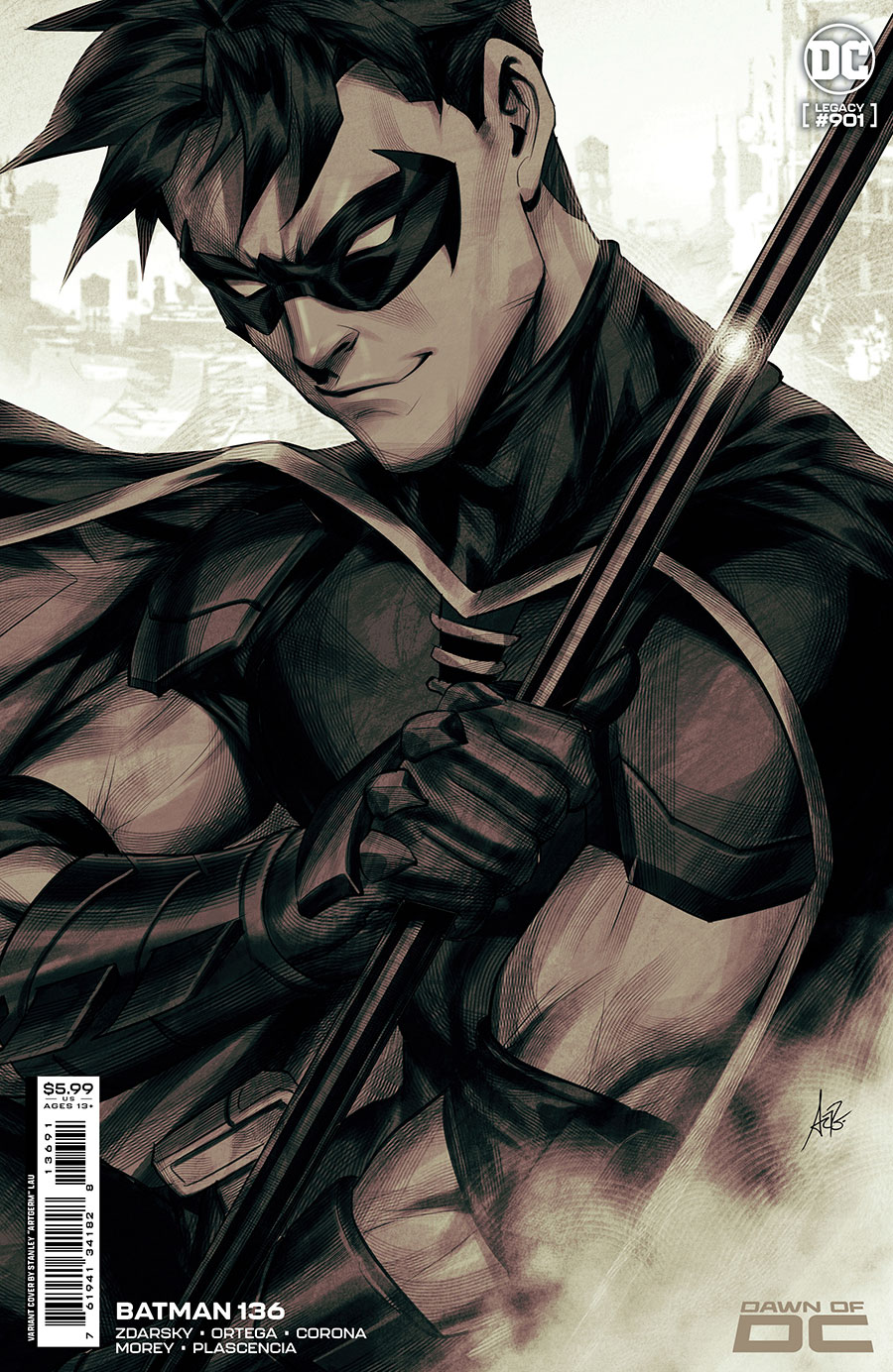 Batman Vol 3 #136 Cover D Variant Stanley Artgerm Lau Card Stock Cover