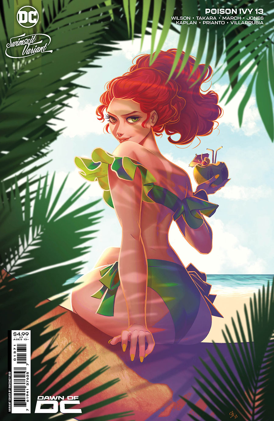 Poison Ivy #13 Cover E Variant Sweeney Boo Swimsuit Card Stock Cover