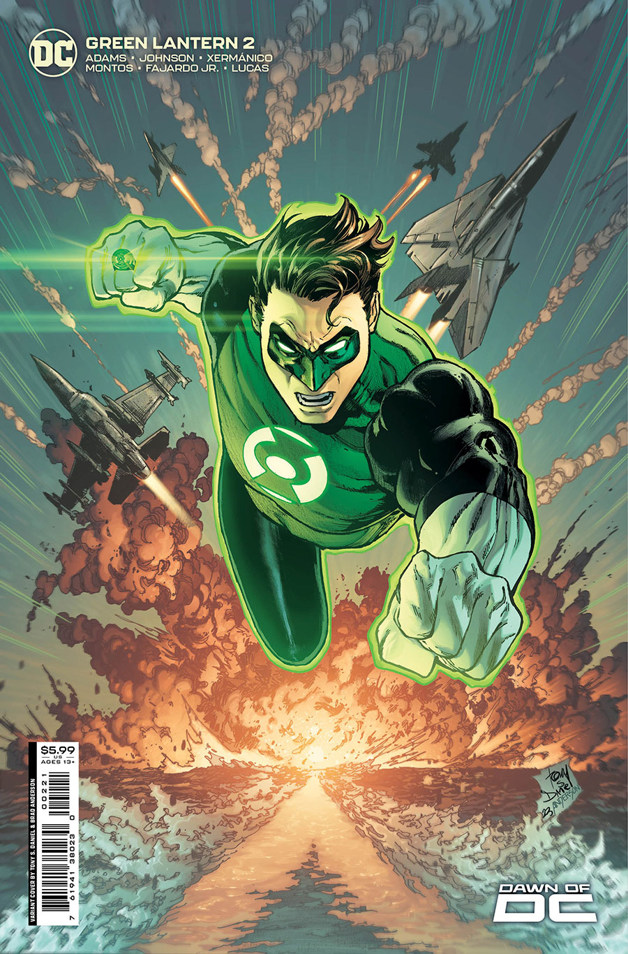 Green Lantern Vol 8 #2 Cover B Variant Tony S Daniel Card Stock Cover