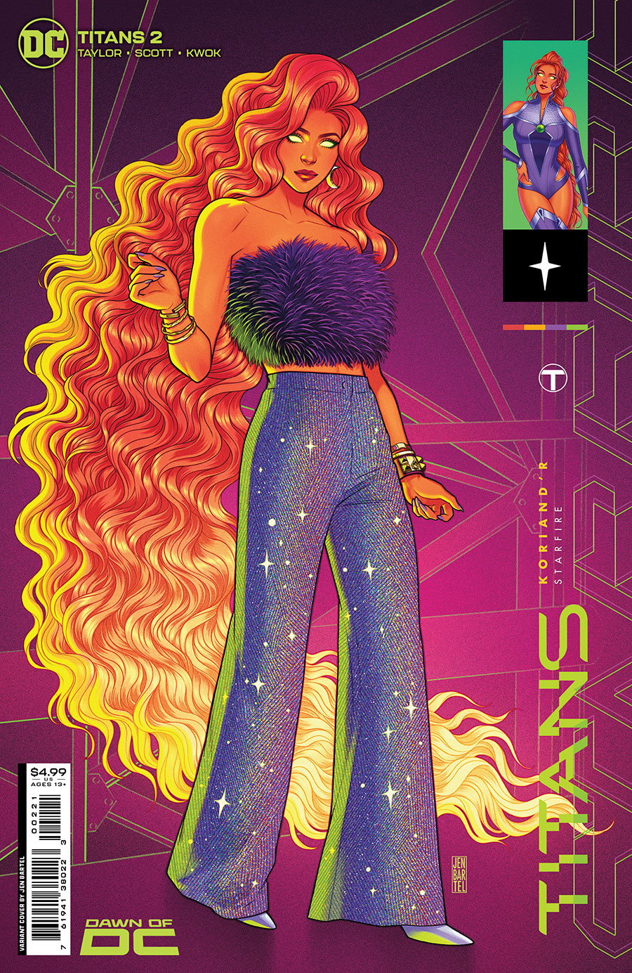 Titans Vol 4 #2 Cover B Variant Jen Bartel Card Stock Cover