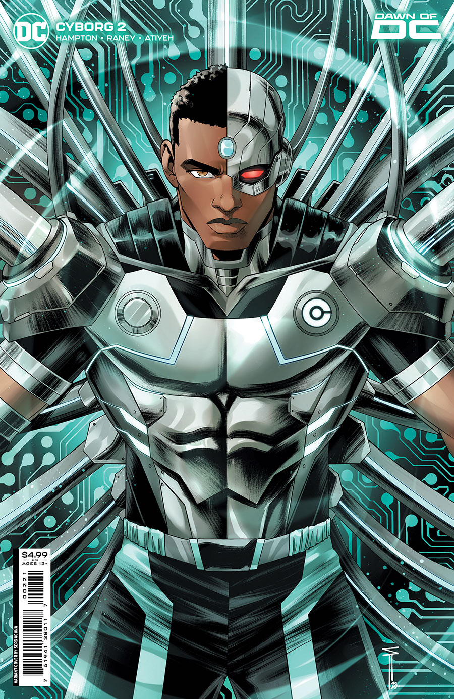 Cyborg Vol 3 #2 Cover B Variant Serg Acuna Card Stock Cover