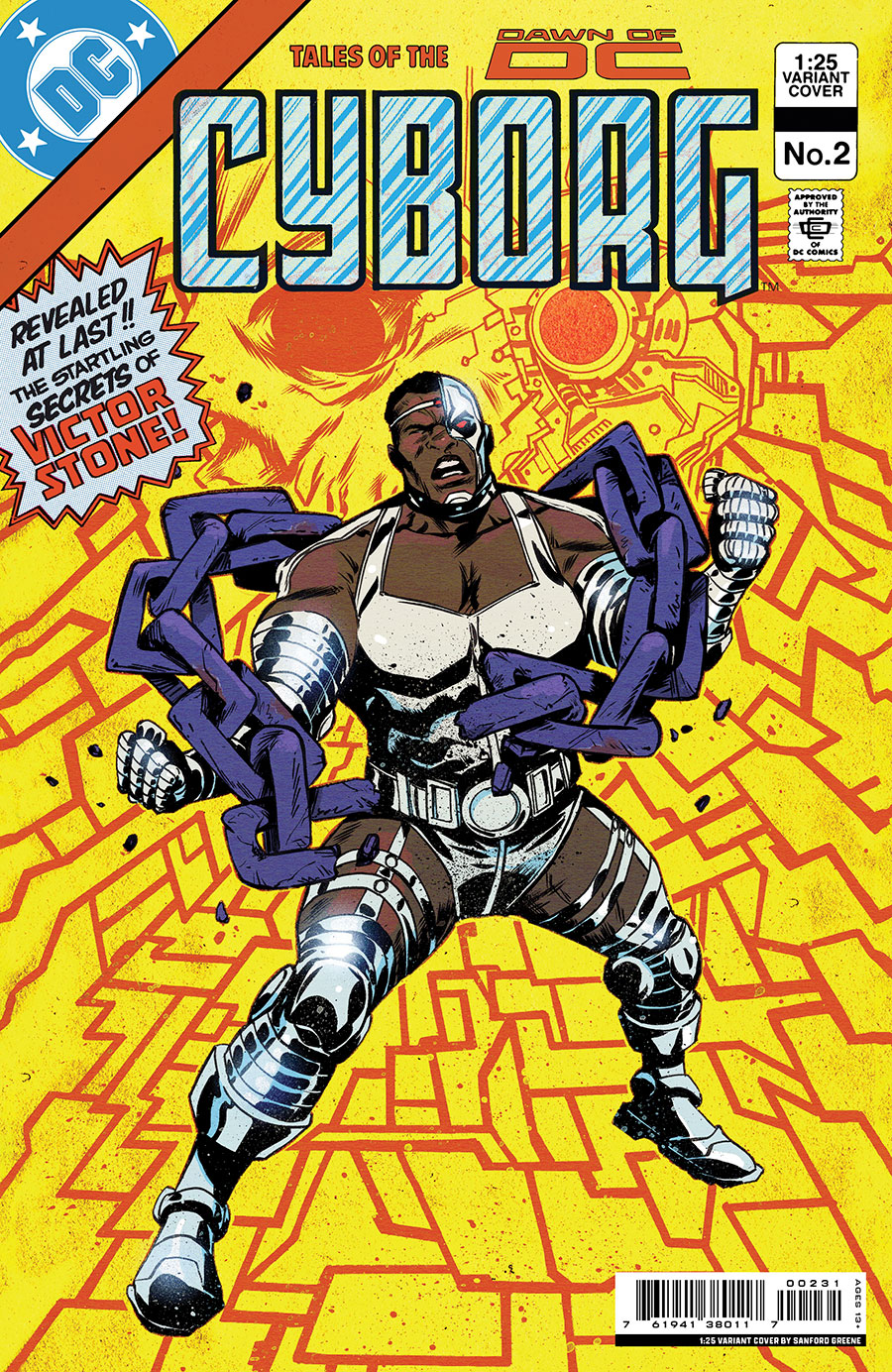 Cyborg Vol 3 #2 Cover C Incentive Sanford Greene Card Stock Variant Cover