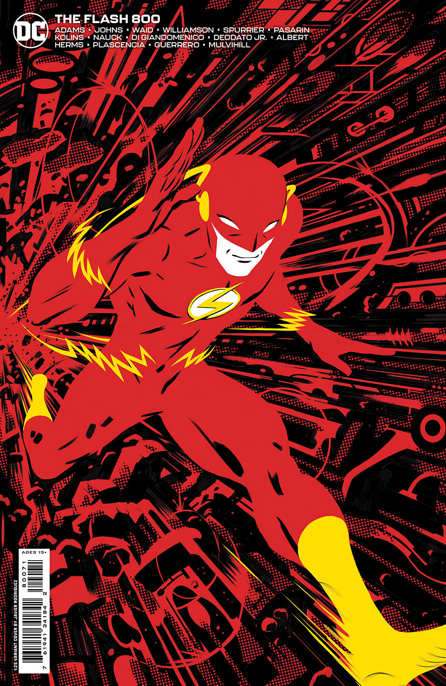 Flash Vol 5 #800 Cover J Incentive Javier Rodriguez Card Stock Variant Cover
