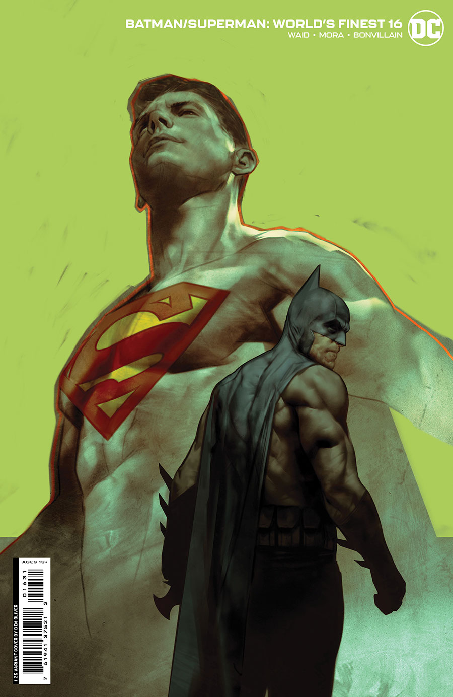 Batman Superman Worlds Finest #16 Cover E Incentive Ben Oliver Card Stock Variant Cover